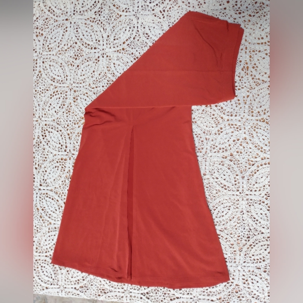 NEW Susan Graver Liquid Knit Gored Petite Maxi Skirt